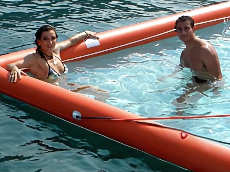 WavePlus beach safety booms installed to mark safe swimming area